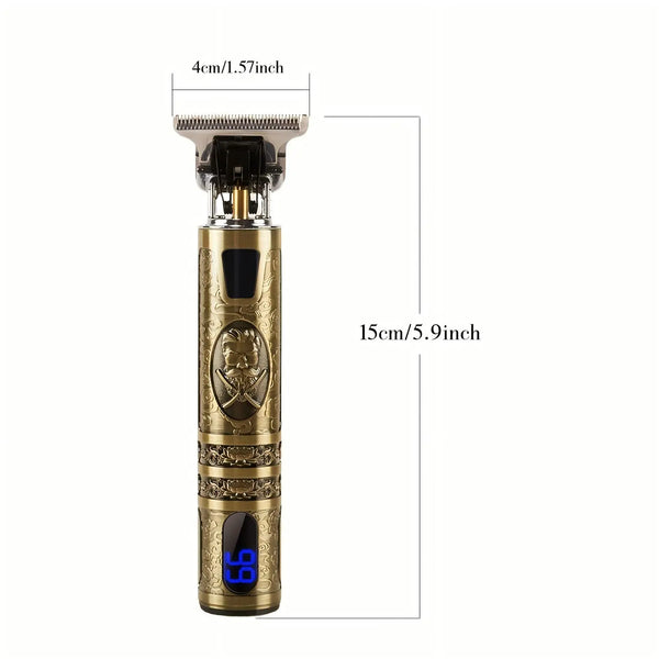 Men'S Professional Electric Razor, Usb-Charged LED Display Screen Portable Hair Clippers Set with 4 Limit Comb Attachments, Barbershop Beard Trimmer Grooming Tool for Precise Trimming, Ideal Men'S Gift Trimmer #GLOBAL PICKS