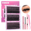 10-20Mm Mixed Individual Cosmetic False Lashes Clusters, 240Pcs/234Pcs/300Pcs/308Pcs/Set Volume Curly Thick Fake Eyelashes, Makeup Enhancement Lashes Clusters Kit, Cosmetic for Gift #GLOBAL PICKS
