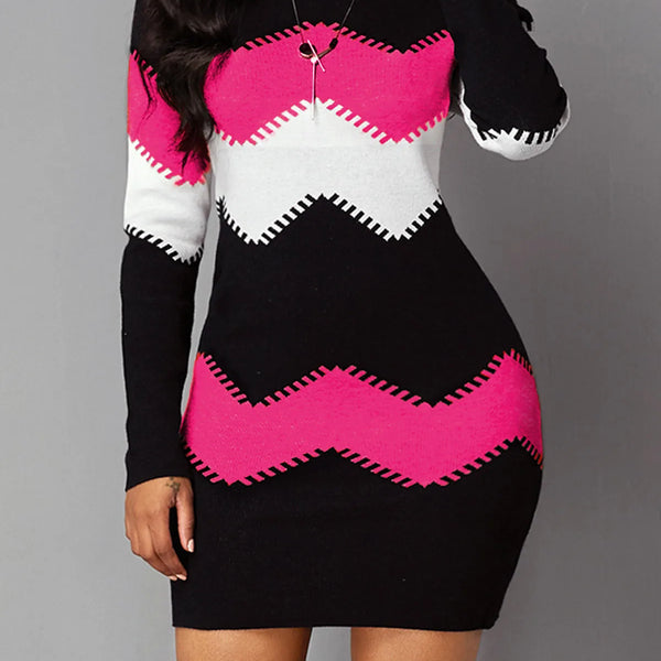 Women Hip Spring Autumn Vintage Strip Befree Dress Large Big Sexy Boho Casual Party Elegant Dresses Plus Sizes