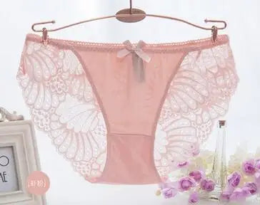 Breathable Sexy Lace Panties Underwear Women Cotton Briefs Transparent Panties Sexy Lingerie Calcinhas Thong Cute G-String Tanga