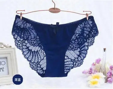 Breathable Sexy Lace Panties Underwear Women Cotton Briefs Transparent Panties Sexy Lingerie Calcinhas Thong Cute G-String Tanga