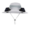 Mens Quick Dry Bucket Hat Large Size Sun Hat with Solar Powered Fan USB Rechargeable for Outdoor Hiking Camping Fishing Activity