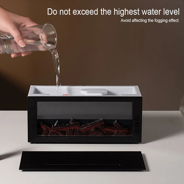Flame Design Humidifier 7-Color LED Diffuser for Relaxation & Better Sleep