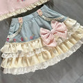 1768BlueYellow Skirt / S