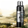 Large Capacity Sports Thermos Bottle with Filter Keep Cold/Hot Travel Insulated Cup 316 Stainless Steel Unbreakable Vacuum Flask