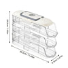 Multi-layer Fridge Egg Storage Box Shelf Automatic Rolling Eggs Holder Rack Ladder Style Refrigerator Eggs Dispenser Organizer