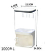 Kitchen Storage Food Organizer Wall Mounted Dry Food Cereal Dispenser Snack Grain Plastic Storage Container Box Rack for Home