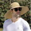 Mens Quick Dry Bucket Hat Large Size Sun Hat with Solar Powered Fan USB Rechargeable for Outdoor Hiking Camping Fishing Activity