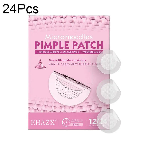 12/24PCS Micro Needle Pimple Patch Hydrocolloid Micropoint Pimple Patch For Acne & Pimples Microdart Patch Micro Dart Pimple