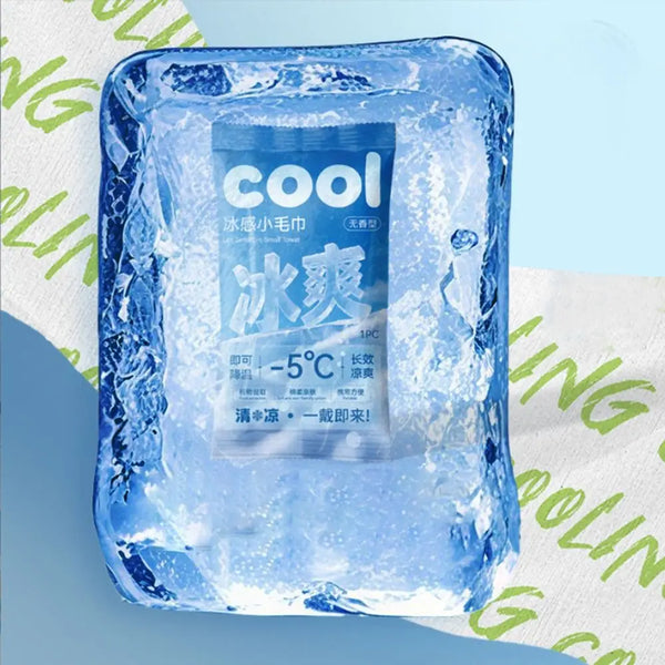 New Non Woven Fabric Cooling Towel Breathable Disposable Sweat Wipes Sunstroke Prevention Quick Drying Ice Wipes Summer