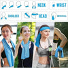 Quick Drying Cooling Towel Soft Breathable Chilly Sweat Absorption Cold Towel with Storage Box Sports Running Yoga Gym Club