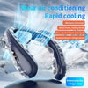 New Portable Neck Fan 5200mAh Neck Air Conditioner Rechargeable Semiconductor Cooling Fan Outdoor Personal Fan Wearable Cooler