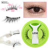 Reusable Magnetic Eyelashes 1 Pair Natural Curly Fluffy Magnetic False Eyelashes No Glue Needed Lashes Makeup with Tweezer Set