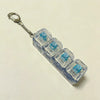 Lighting LED Keyboard Keychain Fidget Toys Clicker Sensory Toy Stress Relief  for Keyboard Keychain Fidget Gadget for Adults toy