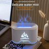 300ml Remote Control Flame Aroma Diffuser Ultrasonic Air Humidifier Mist Maker Fogger With 3 Essential Oils 7 Colors Flame Lamp