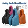 Cooling Hooded Towel Poncho UV Protection Sun Shield for Swimming Beach Pool Outdoor Sports Wipe Sweating Towel