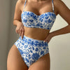 2026 High Waist Bikinis Women Print Push Up Swimsuit Floral Swimwear Female Bathers Bathing Swimming Suit Summer Beachwear