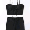 Drawstring Front Shorts Bikinis 2026 High Waist Swimsuit Women Swimwear Female Bathers Bathing Swimming Swim Suit Beachwear