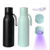 UV-C Purification Water Bottle Outdoor Smart Insulated Stainless Steel Cup for Auto Clean Keep Hot Cold Gym Running Cycling