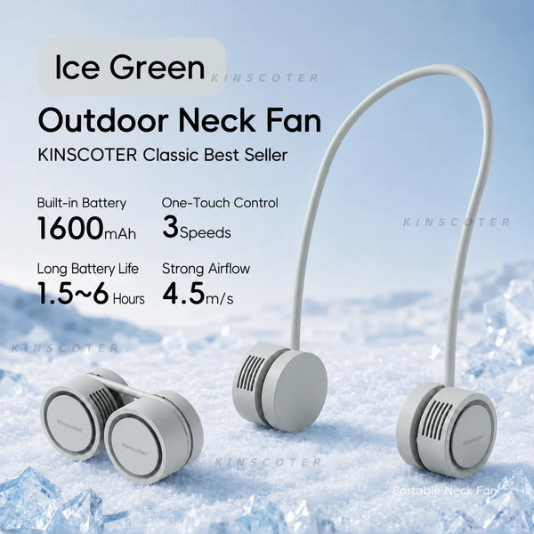 New Hanging Neck Fan Portable Cooling Fan Air Cooler USB Leafless Bladeless Neckband Mini Rechargeable Electric Fans