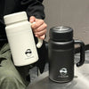 Large Capacity Stainless Steel Water Bottle 1000 ml with Handle Insulated Cup with Tea Strainer Stylish Vacuum Flasks Travel