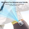 JISULIFE Portable Neck Fan 4500mAh Battery with 100 Wind Speed Wearable Waist Fan with LED Display Ultra-Lightweight Fashion fan