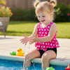 Toddler Girl Polka Dot Two Piece Swimsuit Ruffle Bikini Set Summer Pool Beach Swimwear Bathing Suit