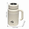 Large Capacity Stainless Steel Water Bottle 1000 ml with Handle Insulated Cup with Tea Strainer Stylish Vacuum Flasks Travel