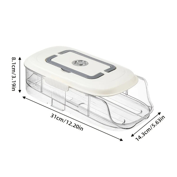 Multi-layer Fridge Egg Storage Box Shelf Automatic Rolling Eggs Holder Rack Ladder Style Refrigerator Eggs Dispenser Organizer