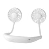 Portable Hanging Neck Fans 3-Speed Adjustable Neck Dual Fan USB Rechargeable Home OfficeOutdoor Travel