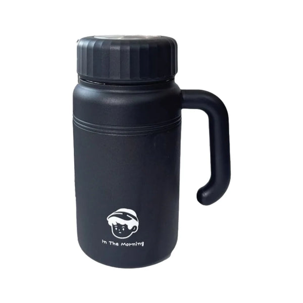 Large Capacity Stainless Steel Water Bottle 1000 ml with Handle Insulated Cup with Tea Strainer Stylish Vacuum Flasks Travel