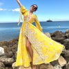 Women Swimsuit Cover Up Sleeve Beach Tunic Dress Robe De Plage Solid White Cotton Pareo High Collar Beachwear