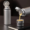 Pop-up Lid Thermos Double Wall Coated Titanium Stainless Steel Insulated 480ML Thermal Tea Infuser Bottle Cup Coffee Mug Tumbler