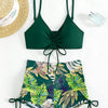 Drawstring Front Shorts Bikinis 2026 High Waist Swimsuit Women Swimwear Female Bathers Bathing Swimming Swim Suit Beachwear