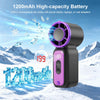 Mini Hand Fan Ultra Mini Fan Portable USB Rechargeable Neck Hanging Fan With Light Pocket Size Small Handheld Fan For Outdoor