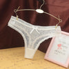 Women Sexy Lace Thong Breathable Women Underwear Cotton Crotch Seamless Panties with Bow Transparent G-string Трусы Женские