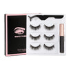 1/3/4 Pairs Magnetic Eyelashes Kit Waterproof Liquid Eyeliner Tweezers Soft Faux Cils Fluffy False Eyelashes Makeup Set Tool Hot