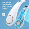 New Mini Neck Mounted Fan Portable Bladeless Neck USB Rechargeable Air Cooler 5 File Speed Summer Sports Fan Outdoor Sports Fans