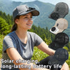 Outdoor Solar Fan Sun Hat USB Rechargeable Breathable Baseball Cap Summer Sun Protection Sunscreen Hat