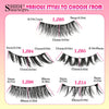 Reusable Magnetic Eyelashes 1 Pair Natural Curly Fluffy Magnetic False Eyelashes No Glue Needed Lashes Makeup with Tweezer Set