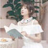 Portable Neck Fan Mini Air Conditioner Cooler Bladeless Fan 6000mAh USB Rechargeable Hanging Cooling Heating Wearable Fans