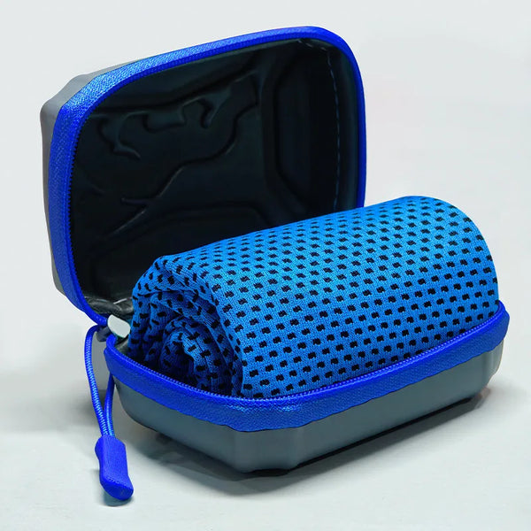 Cooling Towel with Portable Carry Case Quick Dry Sports Towel for Running Gym Fitness Yoga Hiking Travel