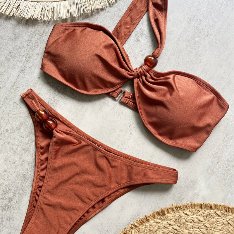 Sexy Bikini Swimsuit High Waist Mesh Brazilan Bikini Set Swimwear for Women Cheeky Bathing Suits Summer Female