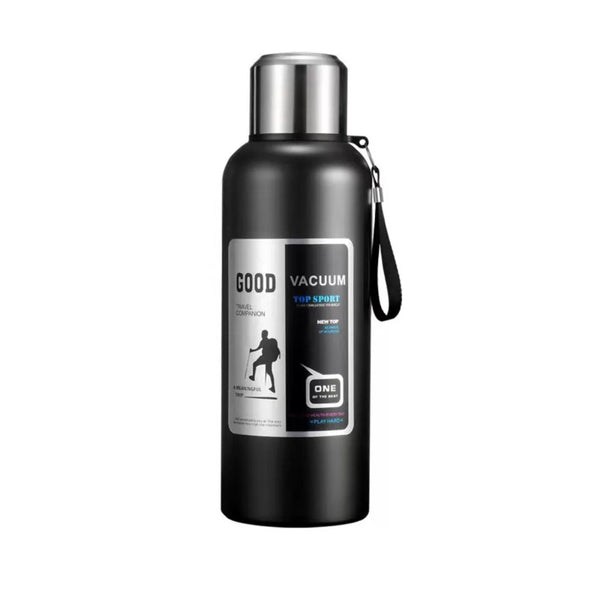 Large Capacity Sports Thermos Bottle with Filter Keep Cold/Hot Travel Insulated Cup 316 Stainless Steel Unbreakable Vacuum Flask