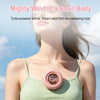 Portable Mini Clip Fan Silent 1000 MAh USB Rechargeable Cooling Fan 3 Speed Whirlwind Leafless Fan Hanging Neck Waist Fan