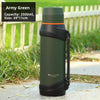 Portable 304 Stainless Steel Insulated Tea Pot Men's Outdoor Travel Car Thermal Cup Filter Net Brewing Bottle 2000ml