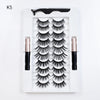 10Pairs Magnet False Eyelashes Reusable Magnetic Eyelashes With Eyeliner and Tweezers Natural Look Fake Eyelashes