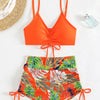 Drawstring Front Shorts Bikinis 2026 High Waist Swimsuit Women Swimwear Female Bathers Bathing Swimming Swim Suit Beachwear