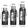 Large Capacity Sports Thermos Bottle with Filter Keep Cold/Hot Travel Insulated Cup 316 Stainless Steel Unbreakable Vacuum Flask