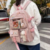 Japanese Style Backpack for Girls Korean Style Cute Kawaii Bag Campus Student Book Bag  Casual Large Capacity Laptop Bag